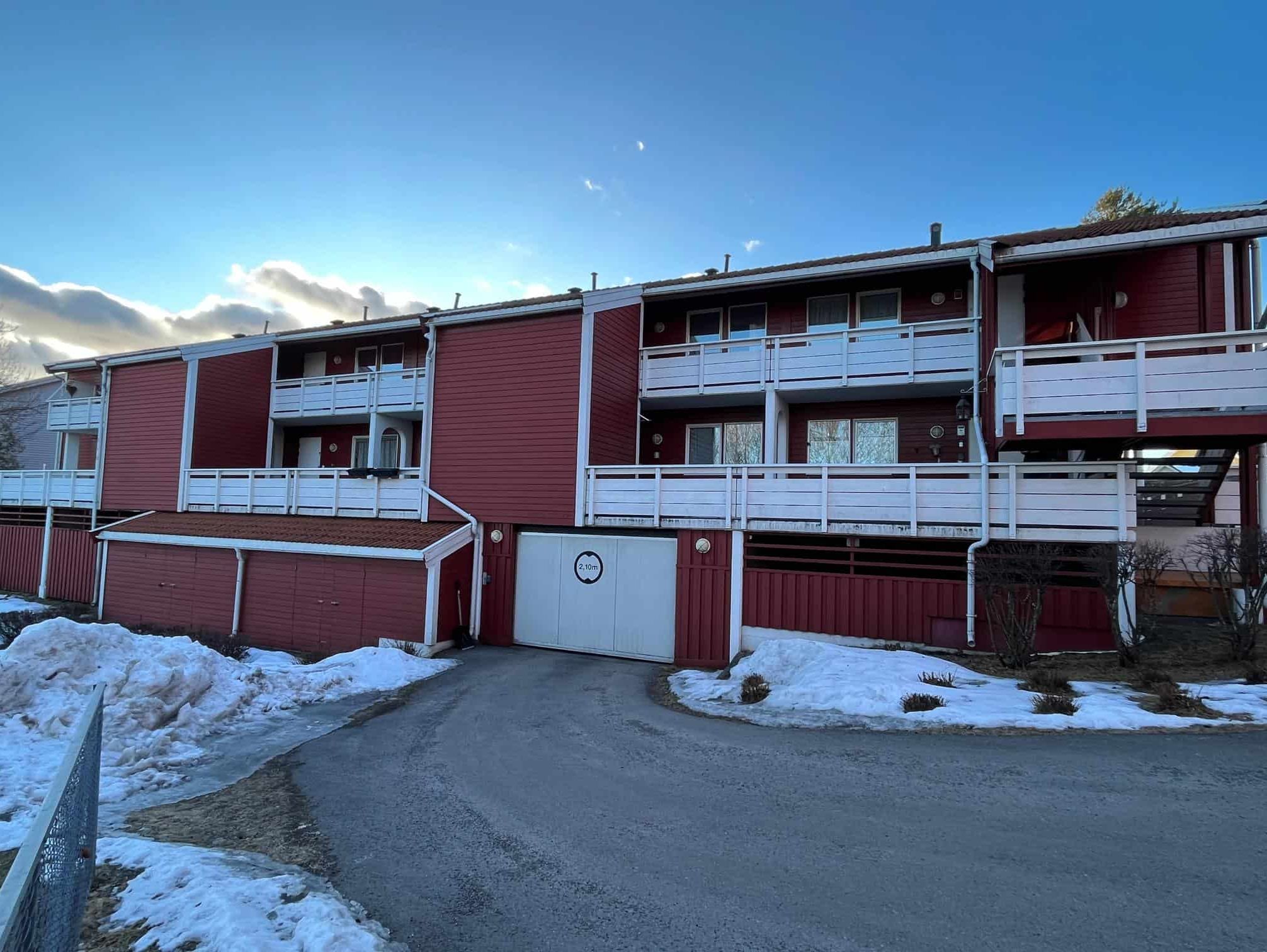 Røde leiligheter